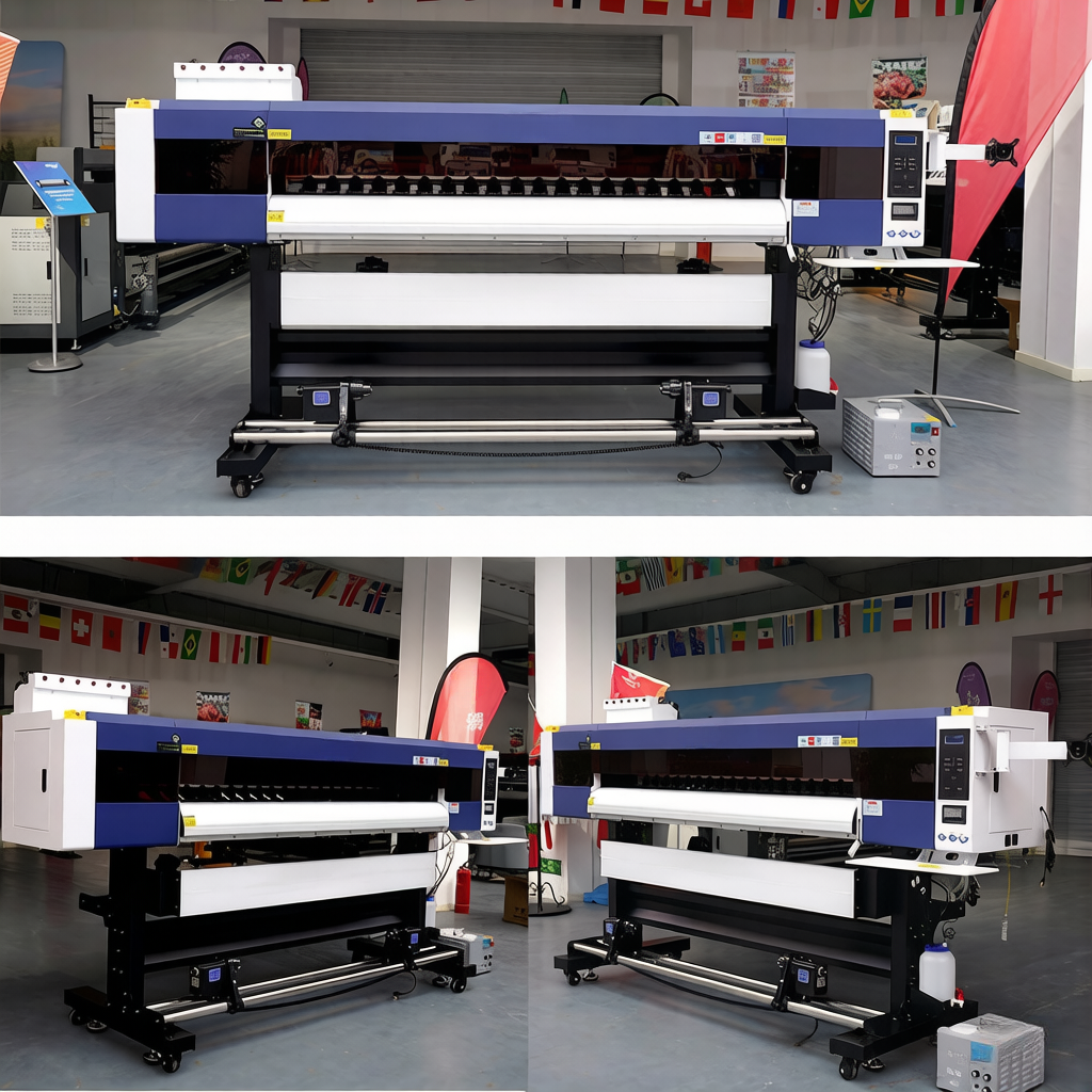 1.8m 4-Head Eco Solvent Wide Format Printer BW-8194S | High Precision Indoor Outdoor Large Format Printing Machine for Flex Banner, Poster, Wallpaper