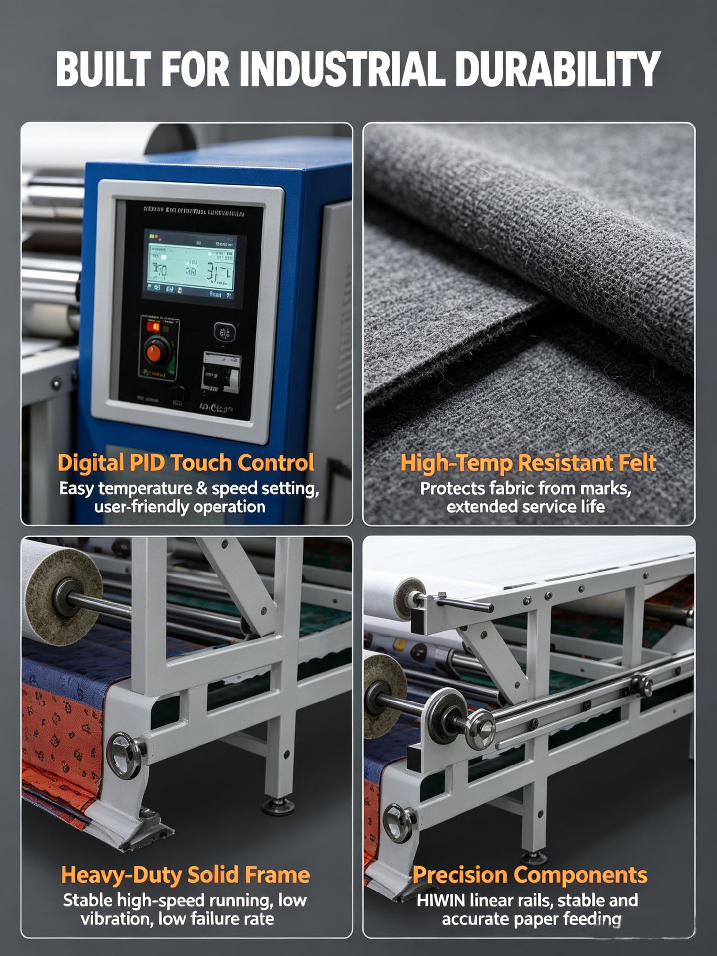 High-Speed Roll-to-Roll Fabric Heat Transfer Machine | Automatic Textile Production System