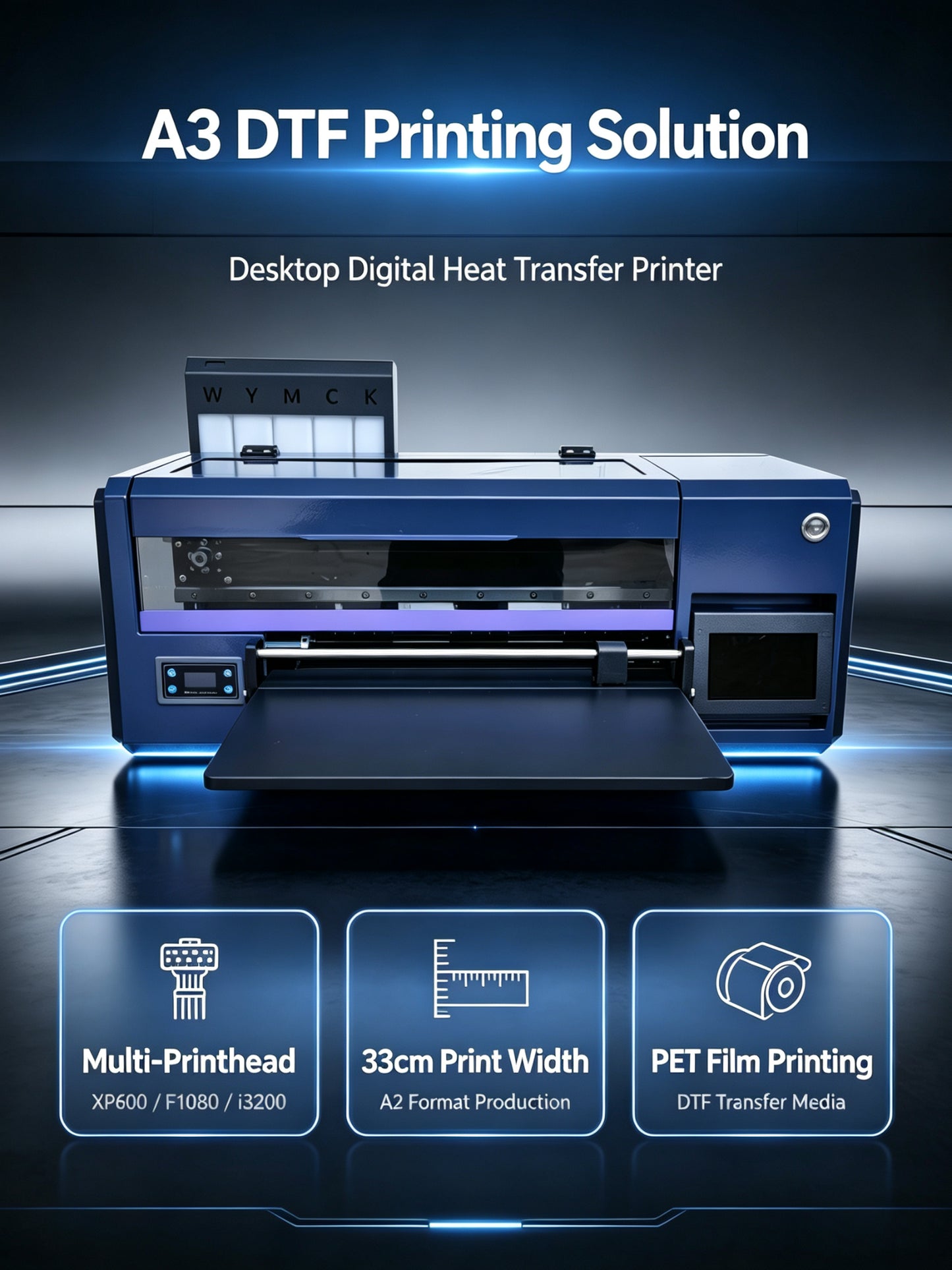 A3 30cm DTF Printer Machine 302 Direct to Film Printer for T-Shirt Printing