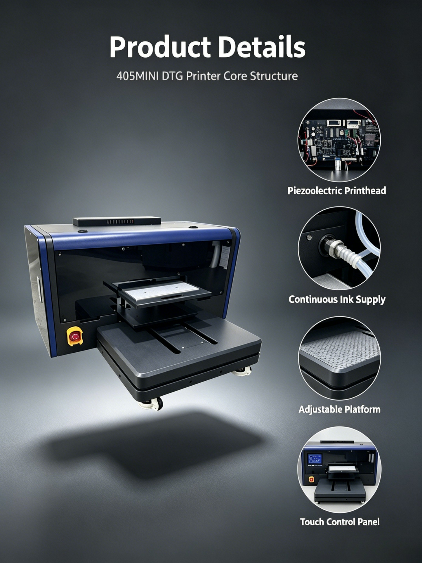 BW 4050 Mini DTG Printer – 40x50cm Direct to Garment T-Shirt Printing Machine with Dual Printheads (Epson i3200 / i1600)Professional Direct To Garment Printing Machine