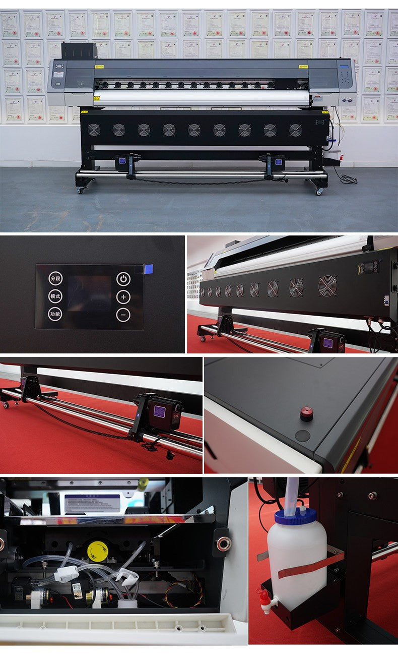 1.9m Wide Format Eco Solvent Printer 5192PRO Piezo Inkjet Vinyl Sticker Banner Poster Printing Machine