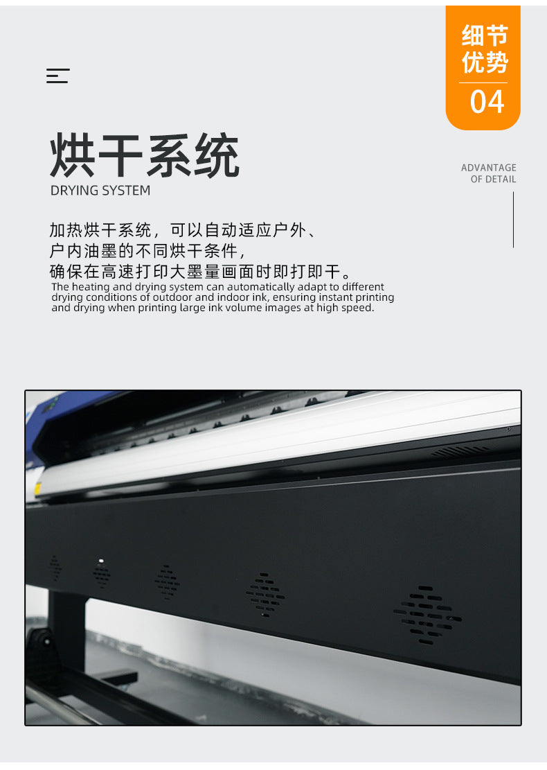 1.8m Single Head Eco Solvent Wide Format Printer Piezo Inkjet Vinyl Sticker Banner Advertising Printing Machine