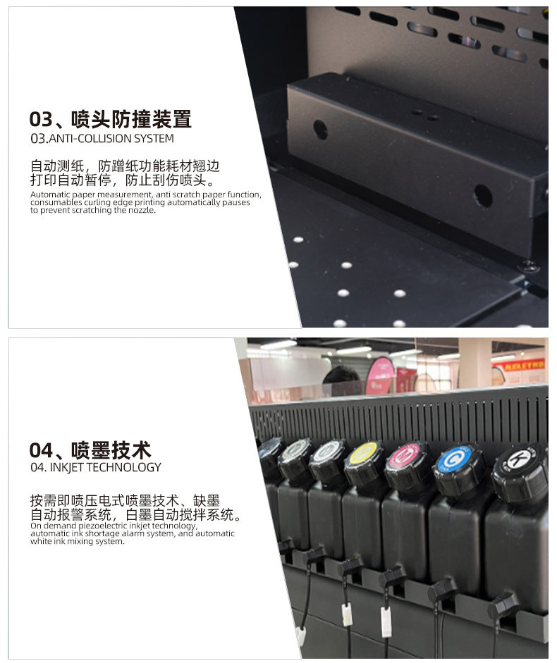 6003 UV DTF Roll Printer | 60cm High-Speed Crystal Label Printer (3x Epson i3200-U1)