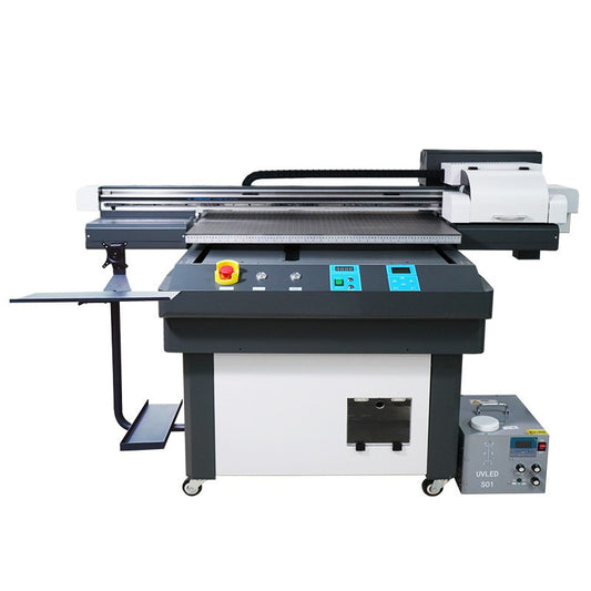 UV9060 UV Flatbed Printer | 90×60cm UV Printing Machine for Acrylic, Glass, Wood, Metal, Phone Case & Custom Logo Printing