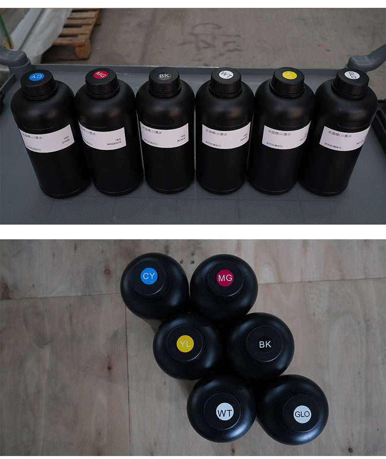 UV DTF Ink for Crystal Label Printing High Adhesion UV Ink for UV DTF Printers