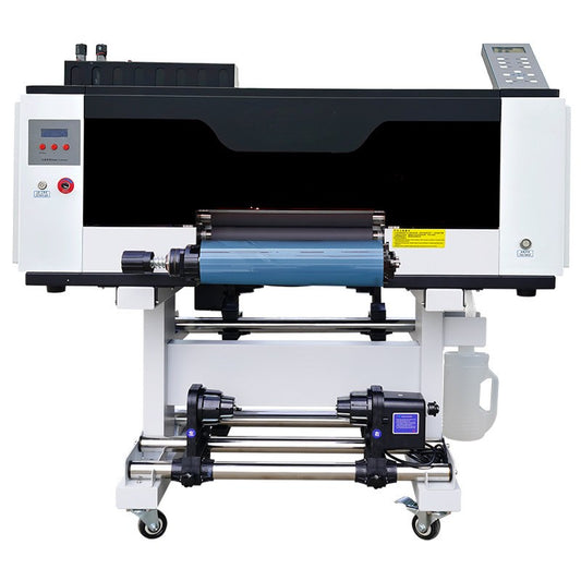 A3 UV DTF Printer - High-Quality Crystal Label Printing Machine with CMYK + White + Varnish for AB Film & Laminator